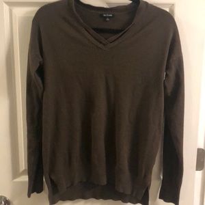 Hunter Green Sweater with accent neck line